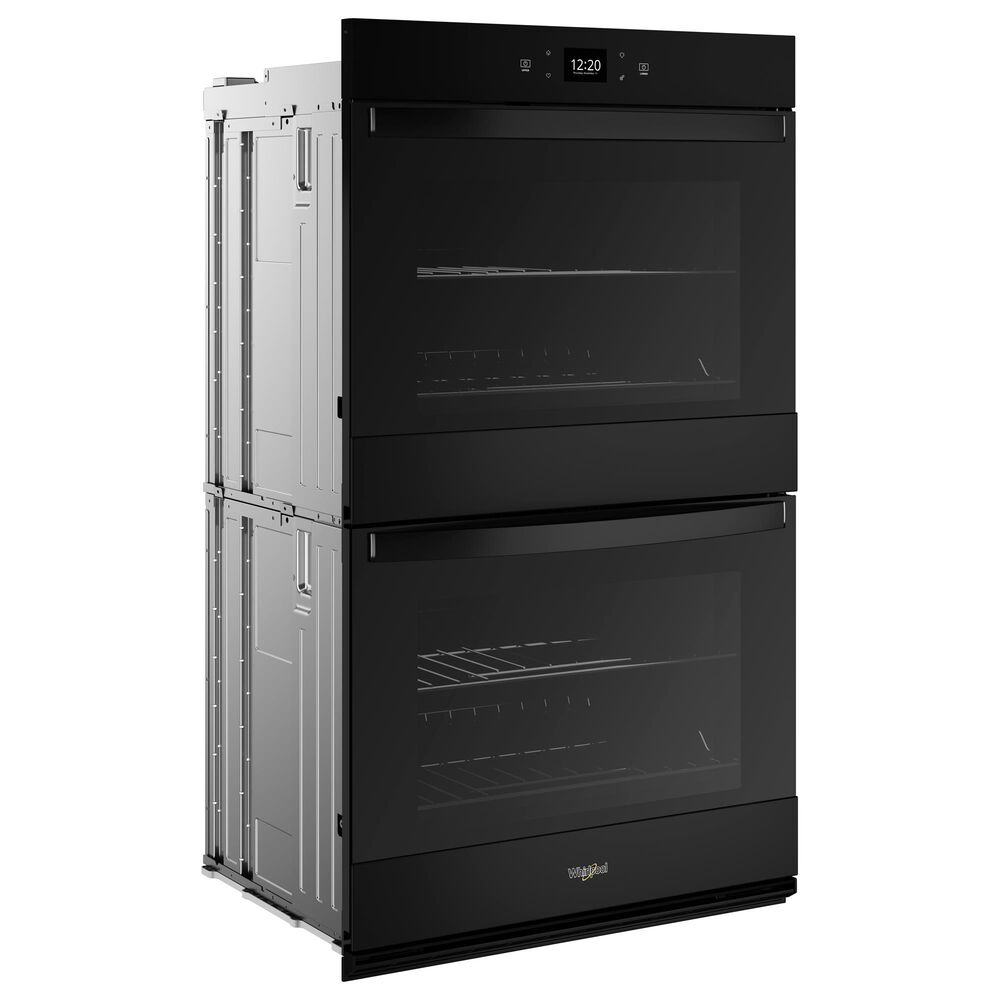 Whirlpool 27&quot; Self-Cleaning Air Fry Single-Fan Smart Double Electric Wall Oven in Black, , large