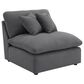 Coaster Hobson Accent Armless Chair in Charcoal, , large