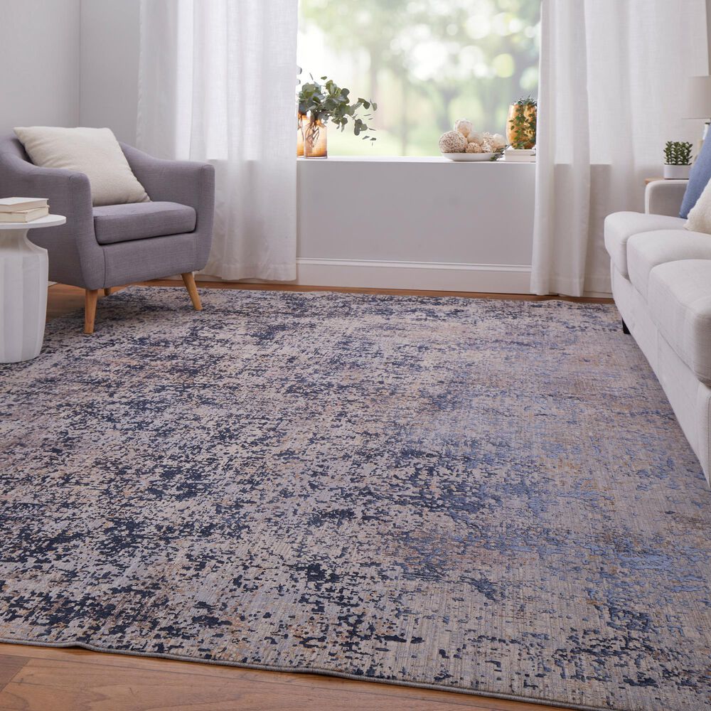 Feizy Pryor 7&#39;10&quot; x 10&#39; Blue and Multicolor Area Rug, , large