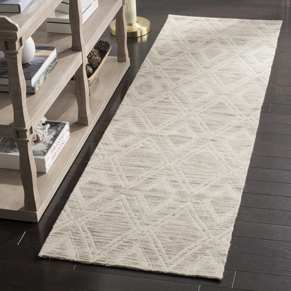 Safavieh Marbella Geometric 2&#39;3&quot; x 6&#39; Light Brown and Ivory Runner, , large