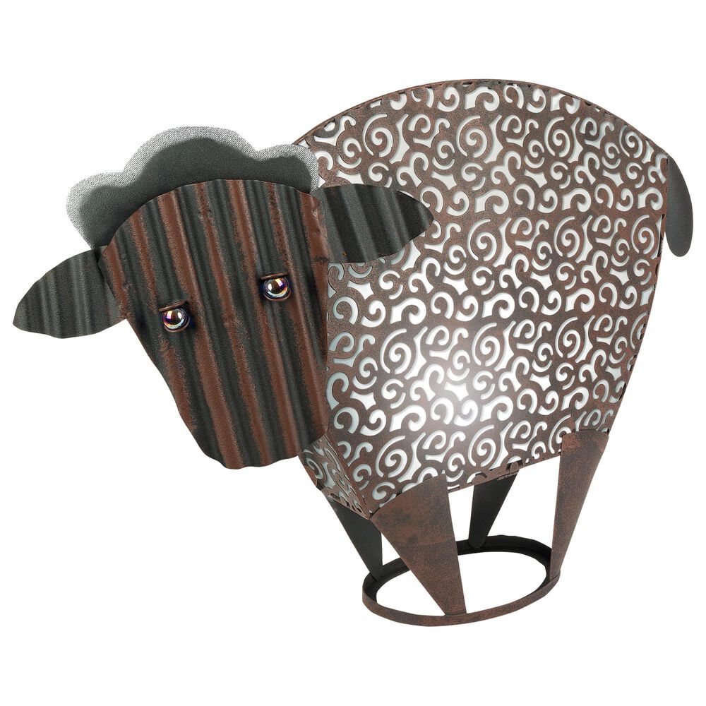 The Gerson Company Solar Sheep in White and Brown, , large