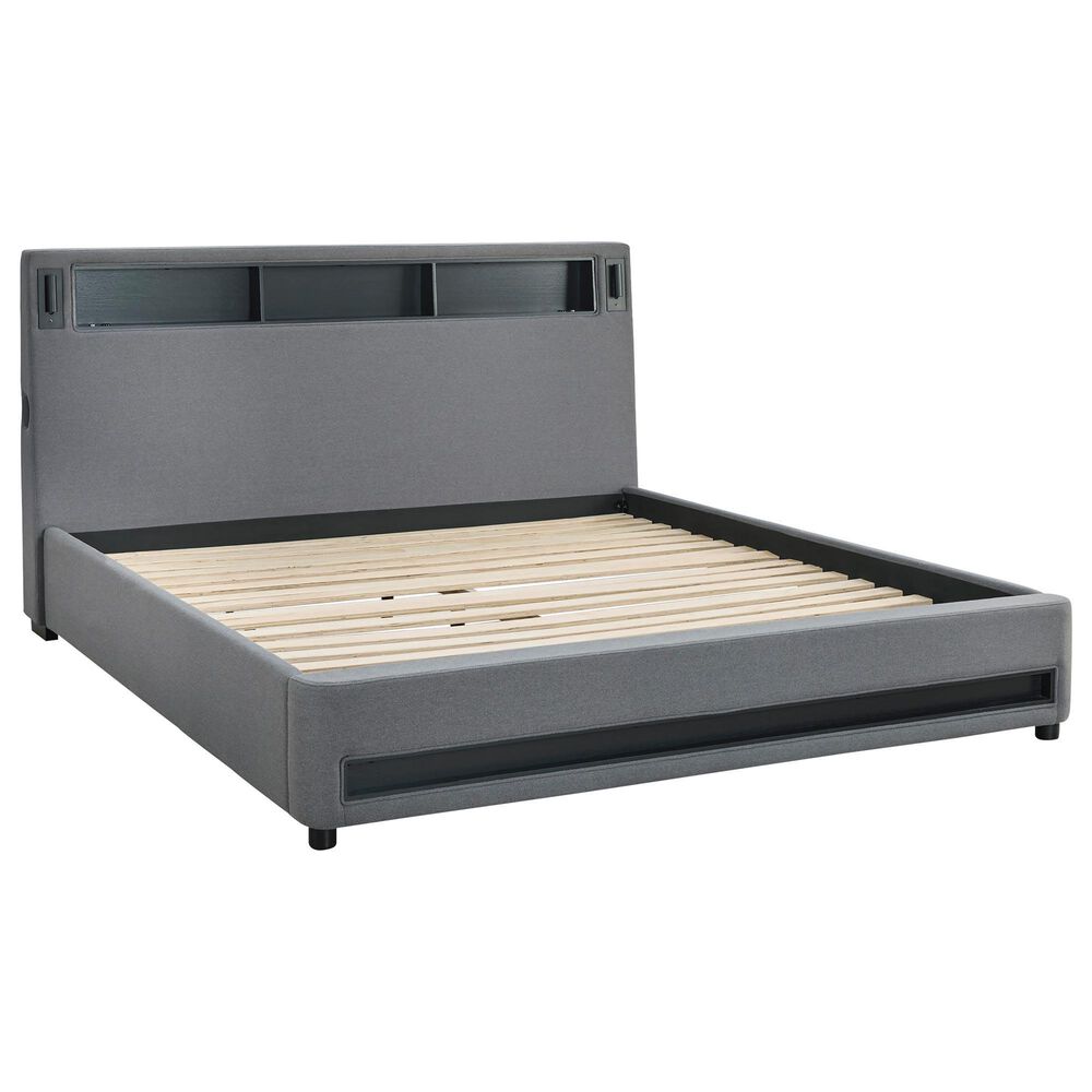 Ashley Verishaw California King Platform Upholstered Bed in Gray, , large