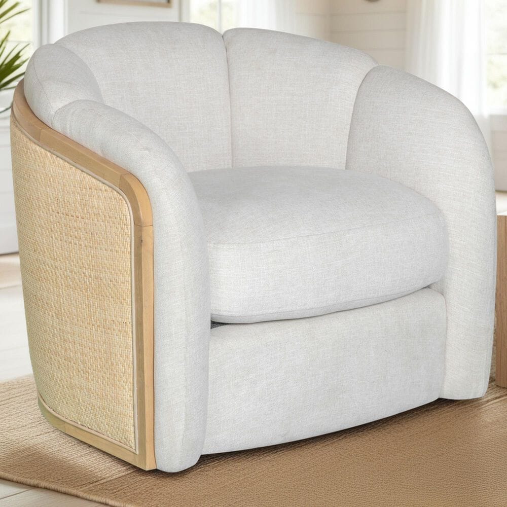 Blue River Violet Accent Chair in Soft Oat, , large