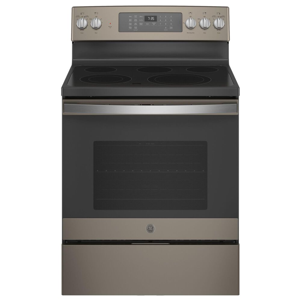 GE Appliances 30" Freestanding Electric Range with Convection in Slate, , large