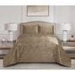 Duke Imports Virah Bella Micromink 3-Piece Full/Queen Quilt Set in Mocha Tetra, , large