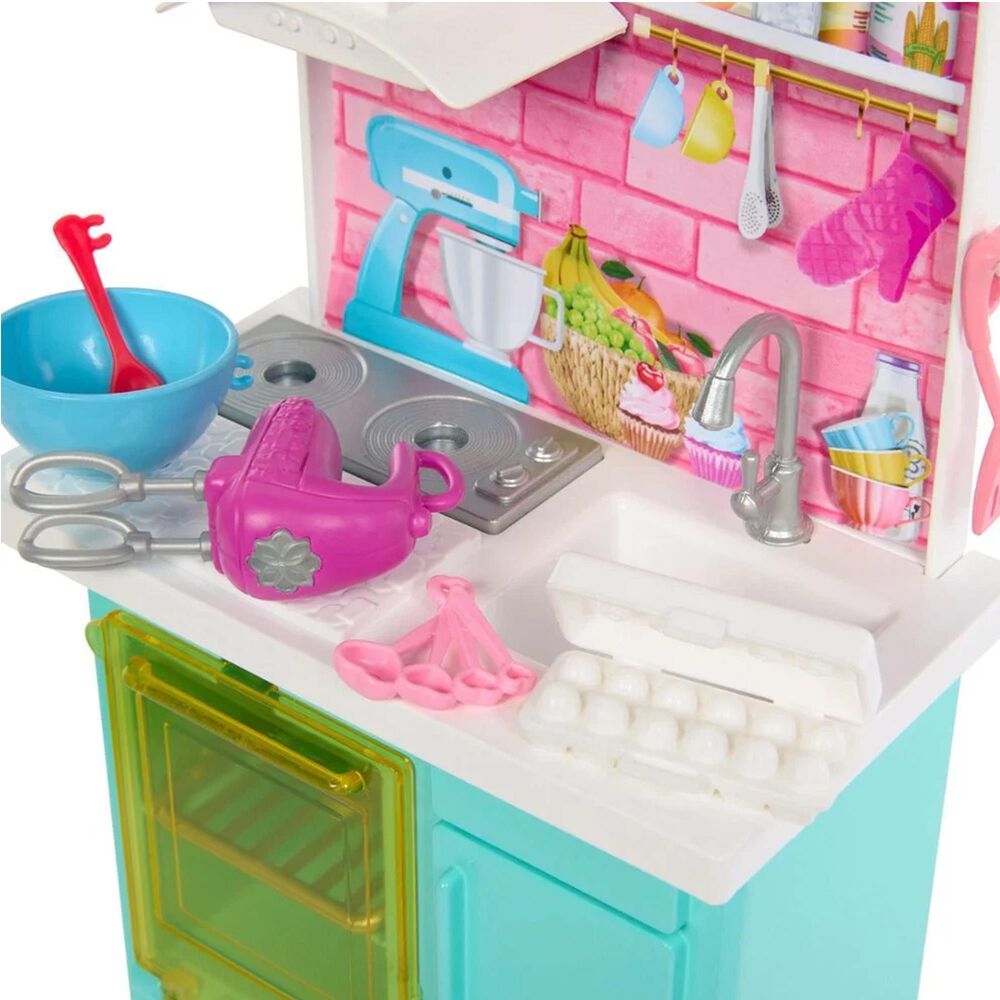 Barbie Friends Baking Party Playset with Dolls, , large