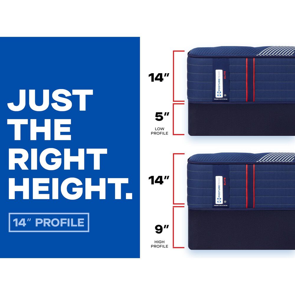 Sealy Posturepedic Elite Spring Brenham II Ultra Firm Split California King Mattress, , large