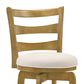 Armen Living Melindra Swivel Bar Height Stool in Amber Glow, , large