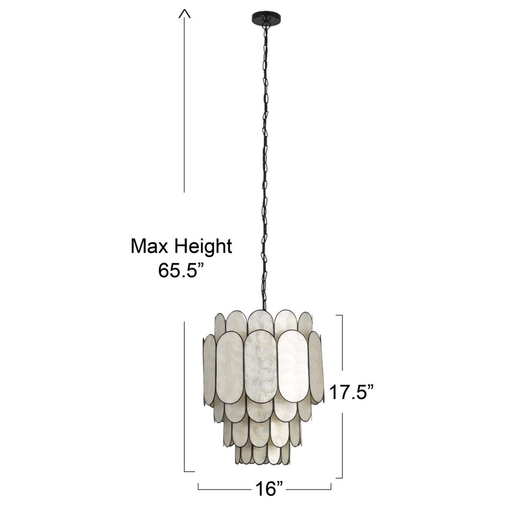 Creative Coop Gatsby 4-Tier Chandelier in Black, , large