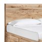 Ashley Hyanna Queen Panel Storage Bed with 2 Under Bed Storage Drawer in Tan Brown, , large