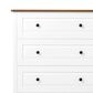 Hearth and Haven 6-Drawer Dresser in White, , large