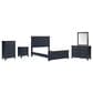 Ashley Landocken 5-Piece Full Bedroom Set in Brown and Blue, , large