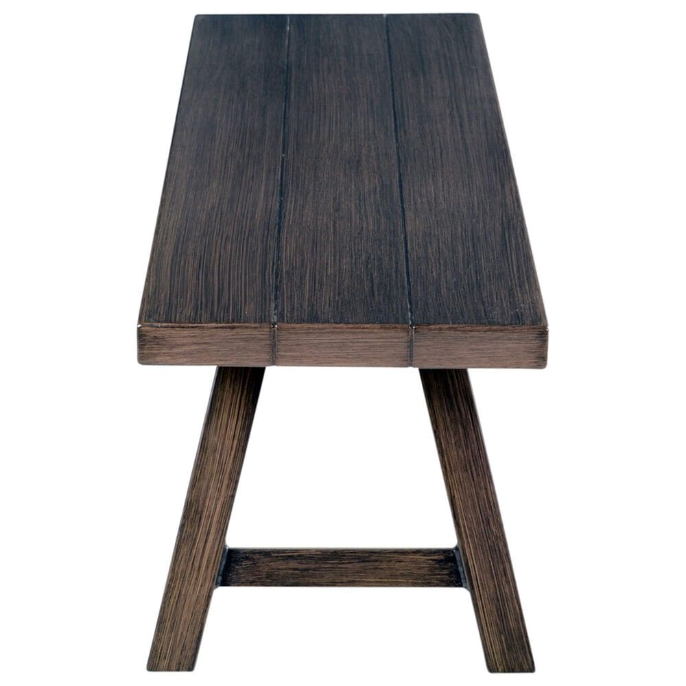 Steve Silver Marina Patio Backless Bench in Dark Walnut, , large