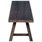 Steve Silver Marina Patio Backless Bench in Dark Walnut, , large