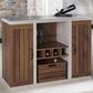 Furniture of America Taylor Buffet in Distressed Walnut, , large