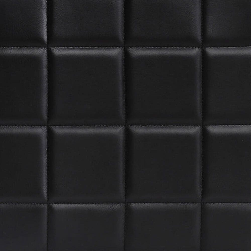 Classic Home Carlo 18" Square Ottoman in Midnight Raven, , large