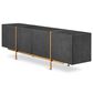 Eichholtz Brazilian Dresser in Charcoal Grey and Brushed Brass, , large