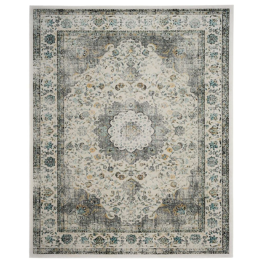 Safavieh Evoke EVK220B 11" x 15" Gray and Gold Area Rug, , large