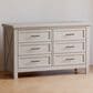 DaVinci Emory Farmhouse 6-Drawer Dresser in White Driftwood, , large
