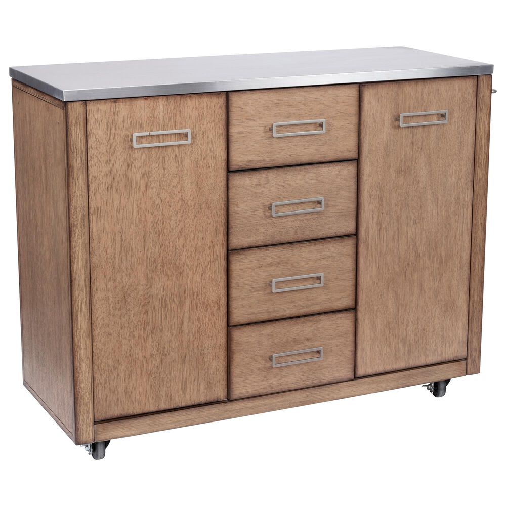 Homestyles Big Sur Kitchen Cart in Brown, , large