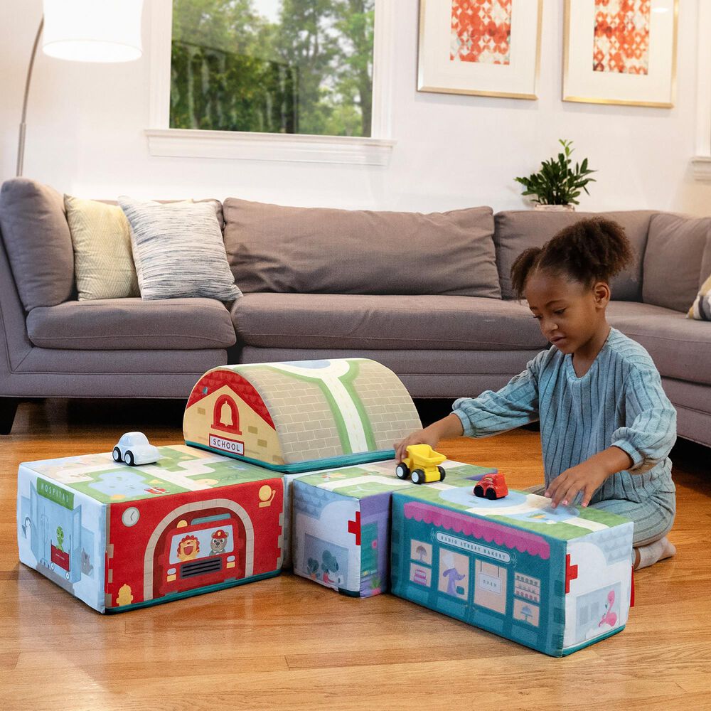 Radio Flyer Tumble Town Foam Building Blocks in Multicolor, , large