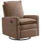 Oxford Baby Uptown Manual Glider Recliner Rocking Chair in Teddy Brown, , large