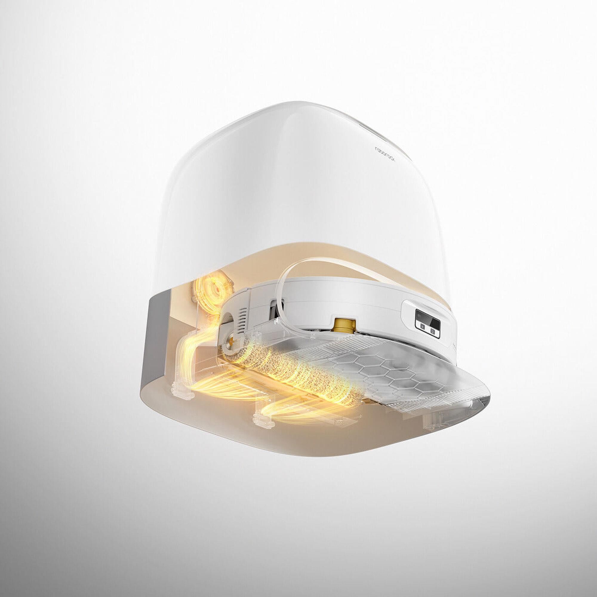 Roborock Qrevo Curv 2 Flow Robotic Vacuum and Mop in White