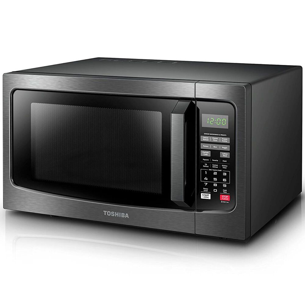 Toshiba 1.2 Cu. Ft. Microwave Oven in Black Stainless Steel, , large