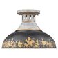 Golden Lighting Kinsley Semi-Flush in Aged Galvanized, , large