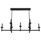 Hunter Briargrove 7-Light Linear Chandelier in Matte Black, , large
