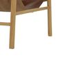Joybird Hazel Leather Accent Chair in Chocolate and Natural, , large