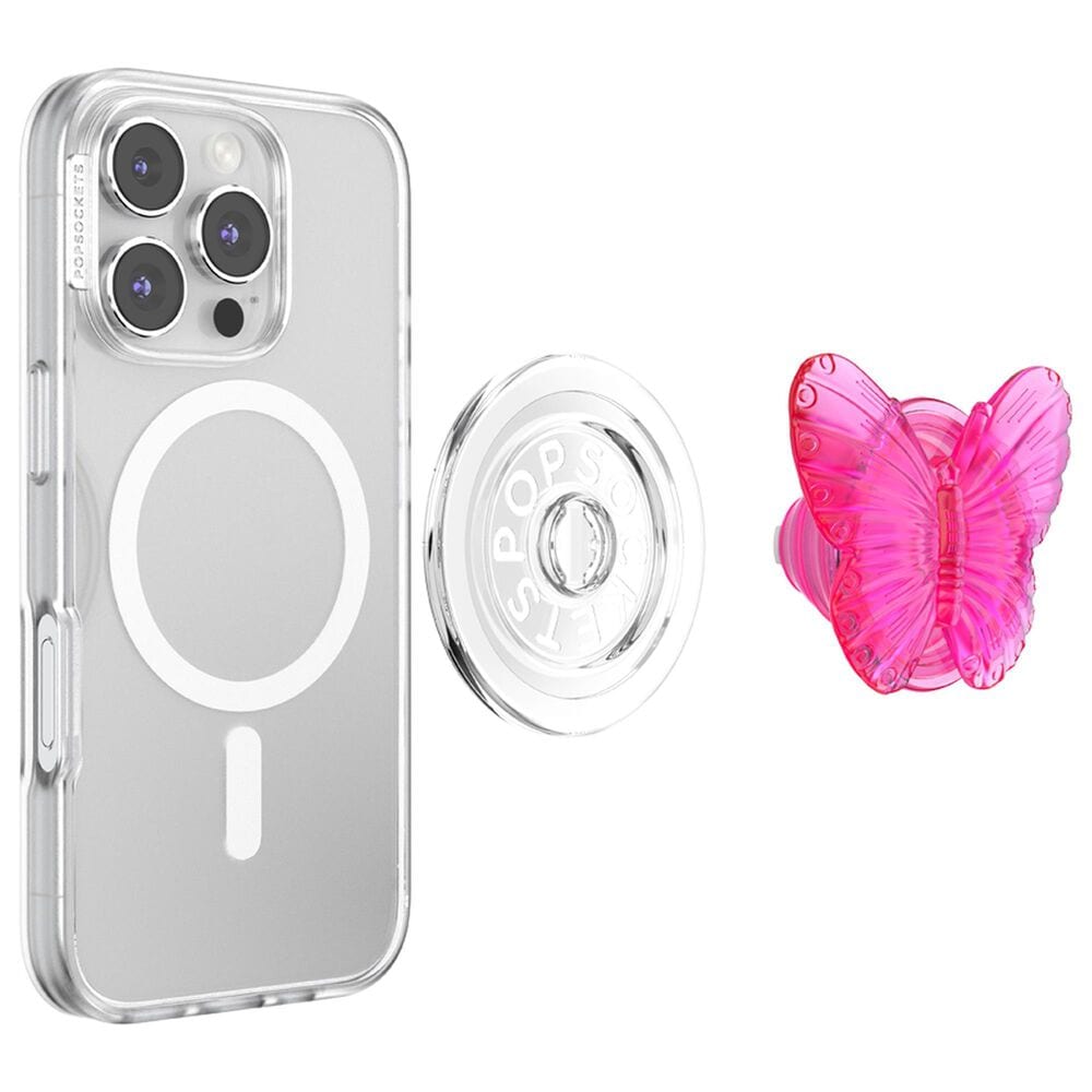 PopSockets MagSafe Circle PopGrip in Molded Butterfly Magenta, , large