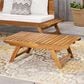 Hearth and Haven Sedona Rectangular Patio Coffee Table in Teak, , large