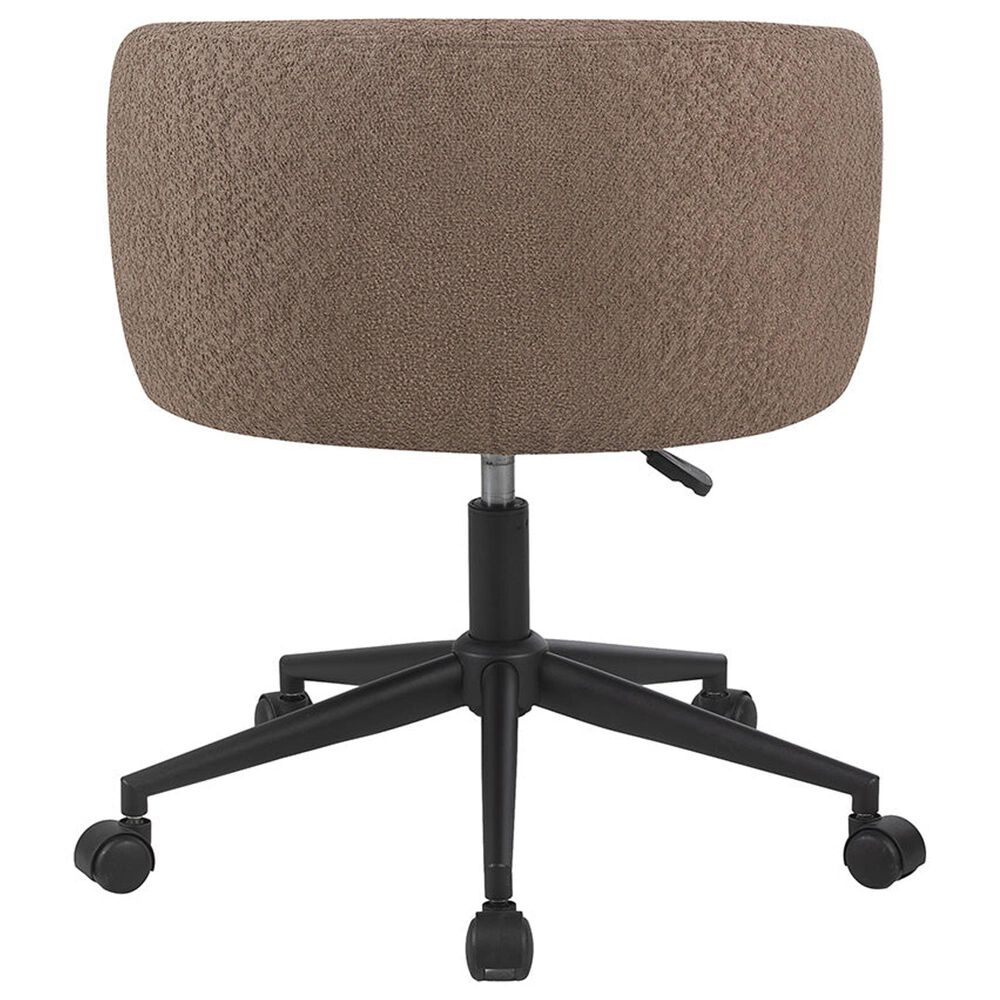 Impressions Vanity Kaylee Swivel Vanity Chair with Sand Cushion in Black, , large