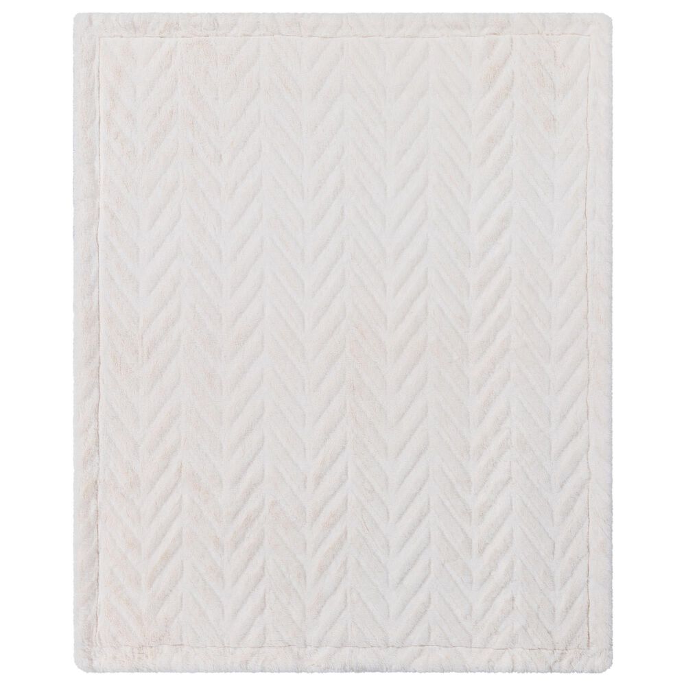 Surya Inc Lapin 50" x 70" Throw in Cream, , large