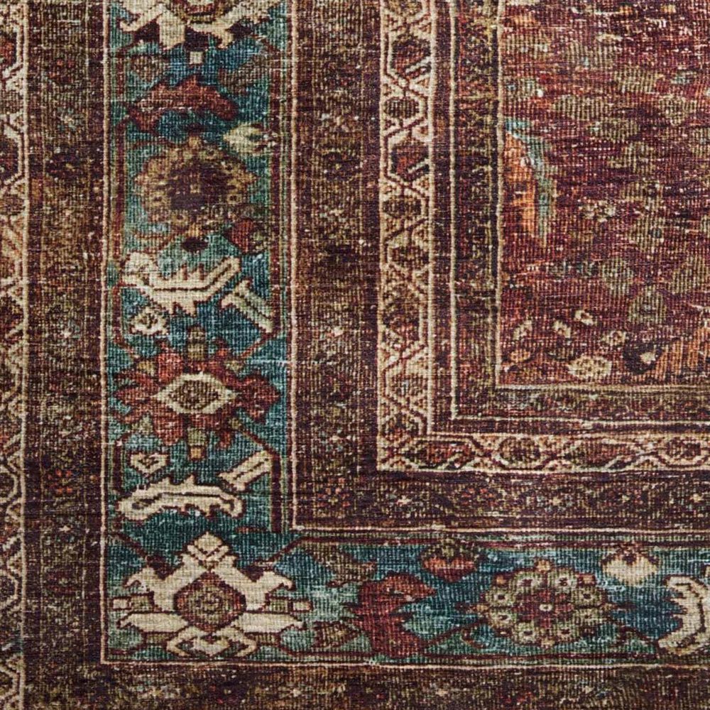 Loloi II Layla LAY-01 2&#39;6&quot; x 9&#39;6&quot; Brick and Blue Runner, , large