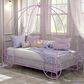 Furniture of America Carriage Twin Canopy Bed in Lilac, , large