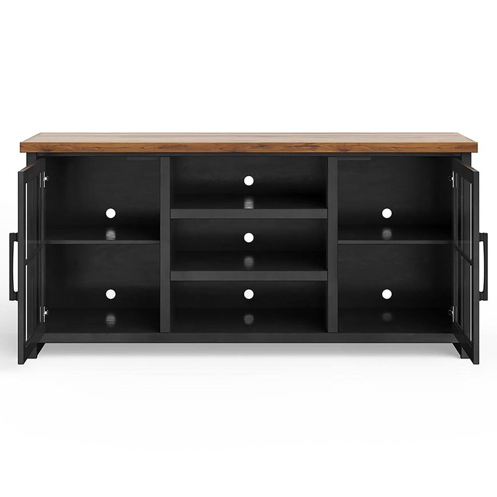 Endress International Essex 67&quot; TV Stand in Black and Whiskey, , large