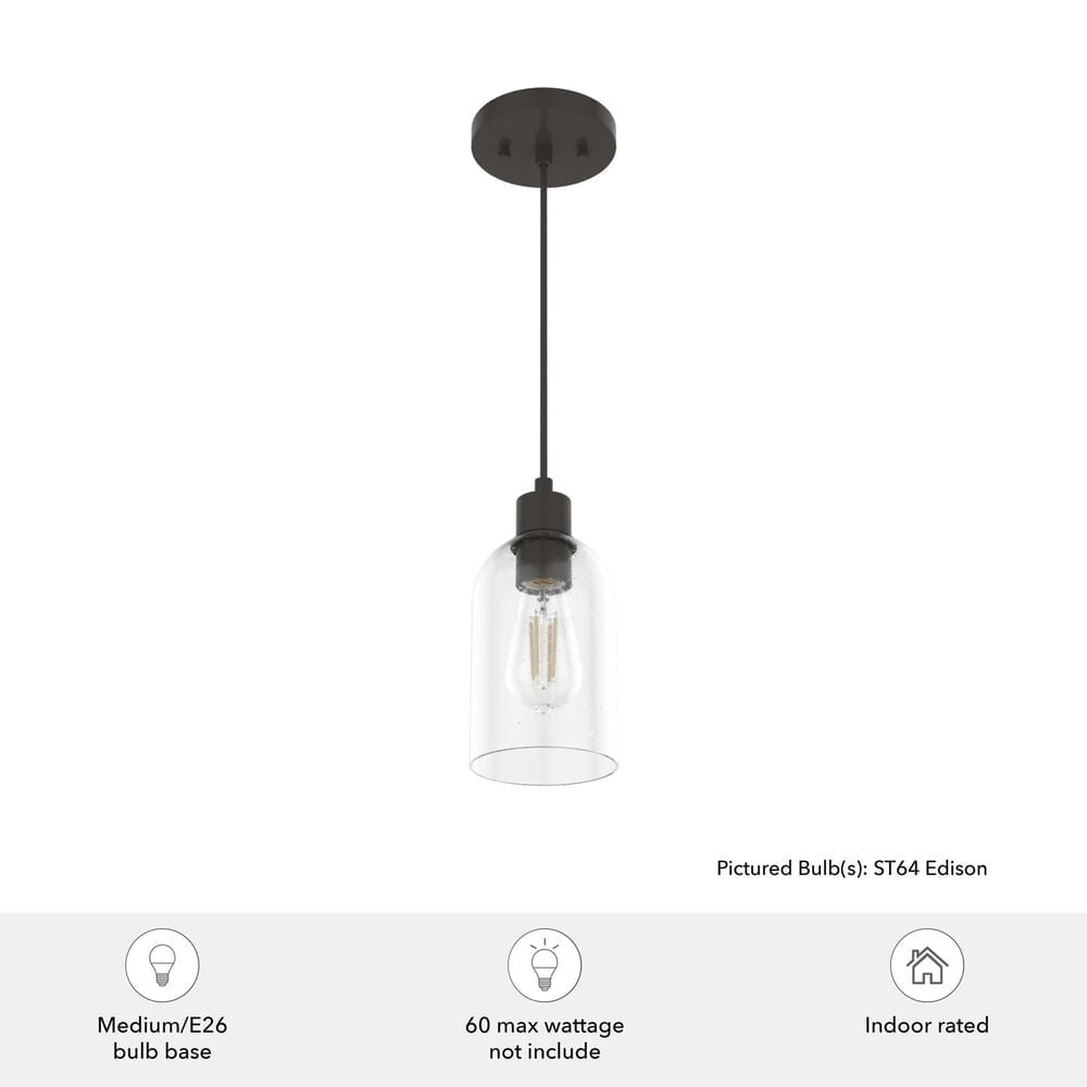 Hunter Lochmeade 1-Light Mini Pendant in Noble Bronze, , large