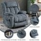 Hearth and Haven Power Lift Recliner in Blue, , large