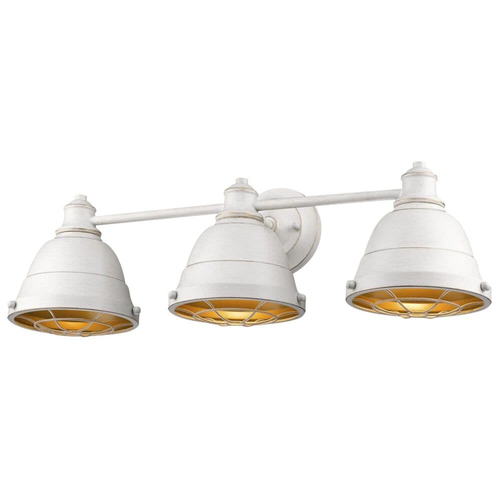Golden Lighting Bartlett FW 3-Light Bath Vanity in French White, , large
