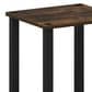 HOMLUX 2-Tier Small End Table in Amber Pine and Black (Set of 2), , large