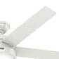 Hunter Anslee 52" Ceiling Fan with LED Lights in Fresh White, , large