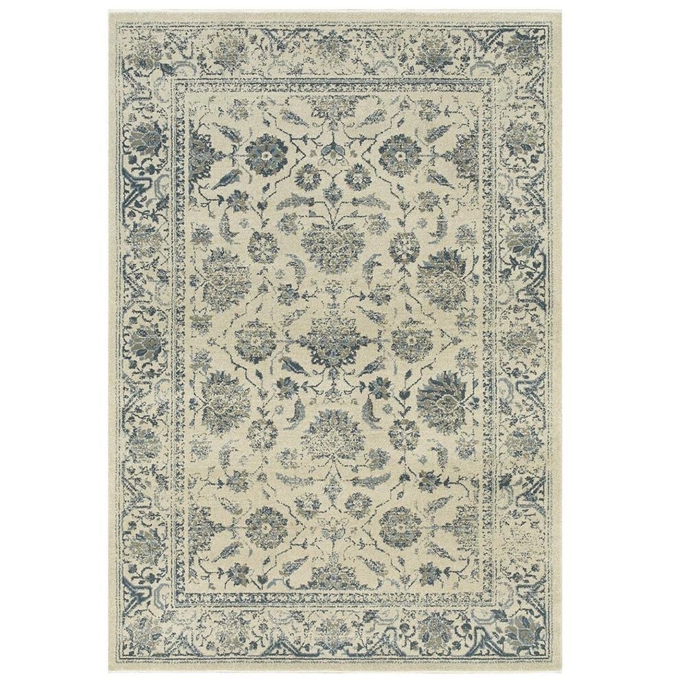 Oriental Weavers Linden 7909A 3'10" x 5'5" Ivory Area Rug, , large