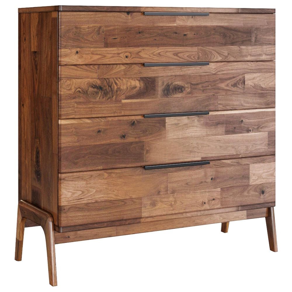 LH Imports Remix 4-Drawer Chest in Estelle Brown, , large