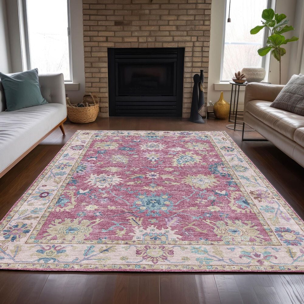 Dalyn Rug Company Hatay 3&#39; x 5&#39; Pink Area Rug, , large