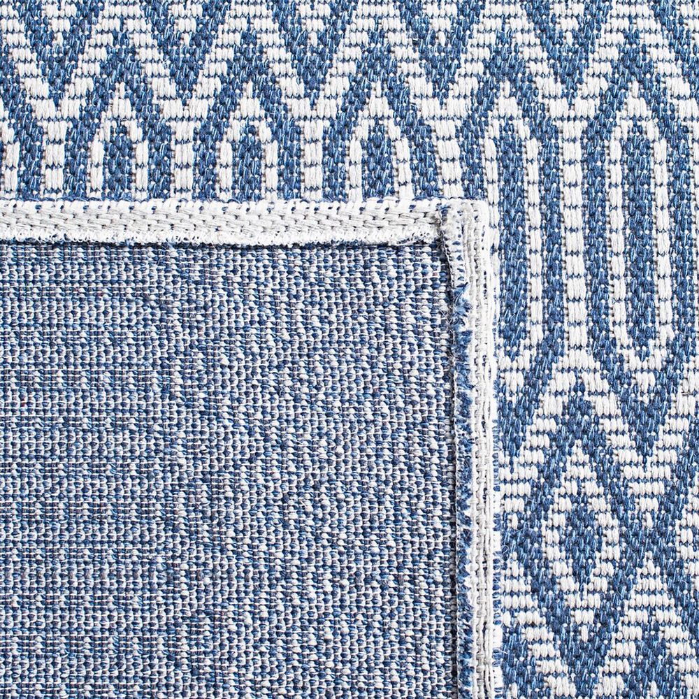 Safavieh Martha Stewart Cotton MSR405 2&#39; x 8&#39; Blue and Grey Runner, , large