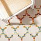 Safavieh Cabana CBN333A 5"3" x 7"7" Ivory and Orange Indoor/Outdoor Area Performance Rug, , large