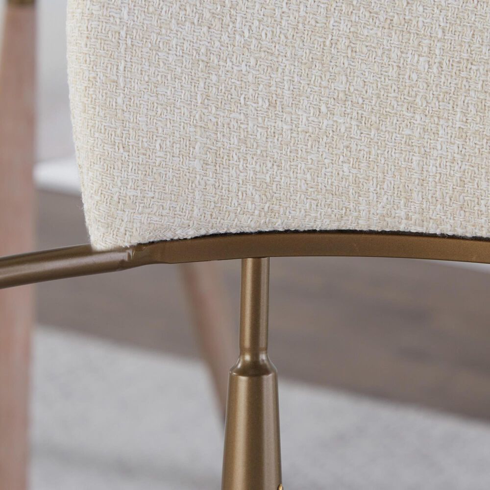 Lumisource Savannah Arm Chair with Cream Cushion in Copper and Whitewashed &#40;Set of 2&#41;, , large