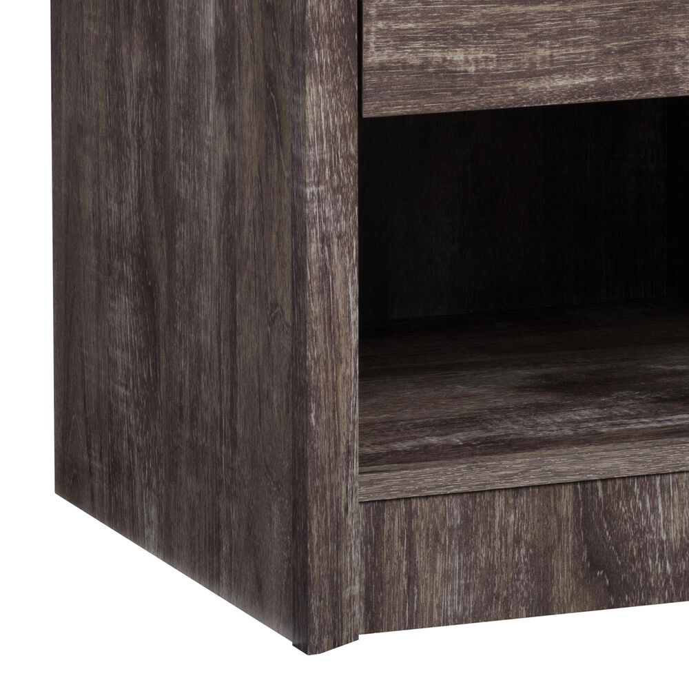 CorLiving Newport 1 Drawer Nightstand in Grey Washed Oak, , large